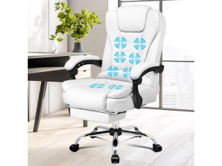 Bürostuhl Massagesessel Chefsessel, Schreibtischstuhl 8 Punkt Massage Gaming Stuhl Ergonomisch