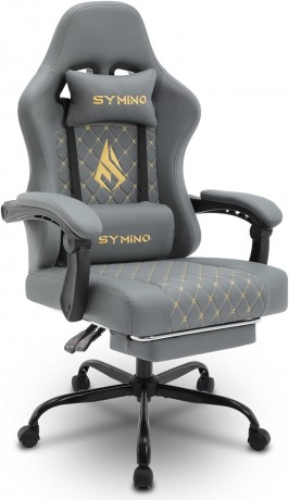 gaming-stuhl-racing-stuhl-design-gamer-stuhl-ergonomischer-gaming-stuhl-mit-fussstutze-burostuhl-pu-leder-grau-big-0