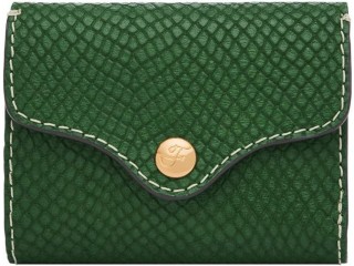 Fossil Damen Carlie Leder Mini Satchel Geldbörse Handtasche für Frauen, Grüne Python