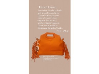 Enrico-Coveri Vegan Leder Handtasche