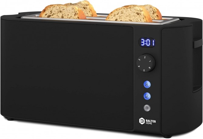 balter-toaster-4-scheiben-langschlitz-edelstahl-brotchenaufsatz-lcd-display-mit-restzeitanzeige-auftaufunktion-brotzentrierung-krumelschublade-big-0