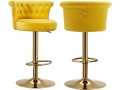 moderne-hohe-esszimmer-hocker-stuhl-mit-gold-nailhead-fur-kucheninsel-cafe-pubgelb-small-0