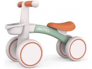 Umatoll Kinder Laufrad ab 1 Jahr, Spielzeug für 12-24 Monate, Baby Lauflernrad mit Korb für Jungen Mädchen